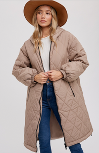 Longline Quilted Jacket