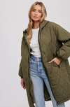Longline Quilted Puffer Jacket