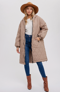 Longline Quilted Jacket