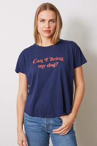 Can I Bring My Dog Tee | Peacoat