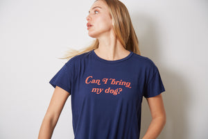 Can I Bring My Dog Tee | Peacoat