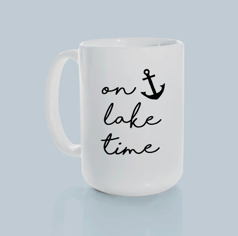 On Lake Time Mug | Plain White