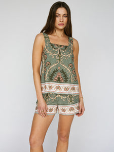 BUTTON BACK CAMI MEZZO | SAGE