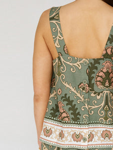BUTTON BACK CAMI MEZZO | SAGE