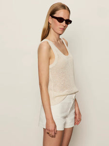 MESH STITCH SHELL SWEATER | MACRAME