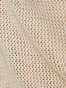 MESH STITCH SHELL SWEATER | MACRAME