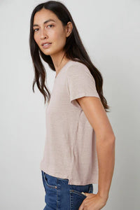 Casey Short Sleeve Crew Neck Tee | Silica