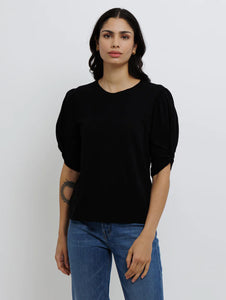 Amelia Slub Tee | Black