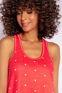 Cozy in Love Tank | Cherry Red