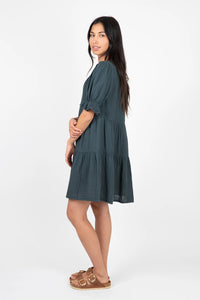 Clarissa Cotton Gauze Tiered Dress | Bracken