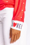 Cozy in Love Long Sleeve Shirt | Cherry Red