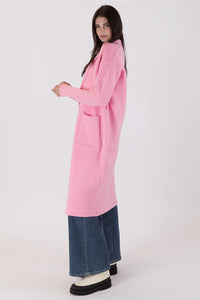 Jimmi Long Coat w/ Pockets | Barbie Pink