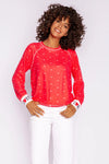 Cozy in Love Long Sleeve Shirt | Cherry Red