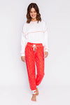 Cozy in Love Jammie Pant | Cherry Red