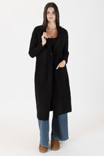 Jimmi Long Coat w/ Pockets | Black