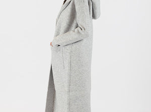 Jiminy Hooded Coat | Light Grey