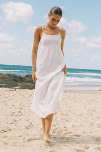 Rosetta Maxi Dress | White