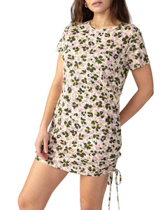 Drawstring T-Shirt Dress | Foliage