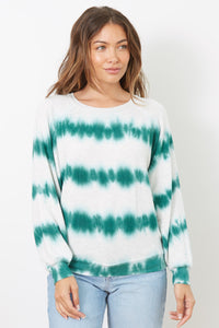 Emerson Crewneck | Evergreen Stripe