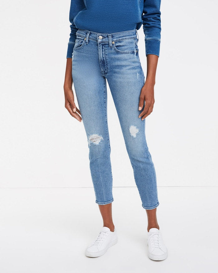 Luxe Vintage Ankle Skinny with Destroy | Adelphi