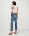High Waist Cropped Straight | Broken Twill Agave