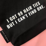 99 HAIR TIES ZIP BAG | Black