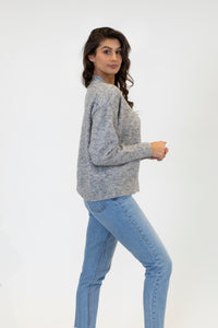 Ajax Crew Neck Sweater | Grey