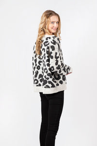 Angus Sweater | Ice Leopard