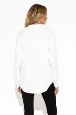 Darla Knitted Shirt | White