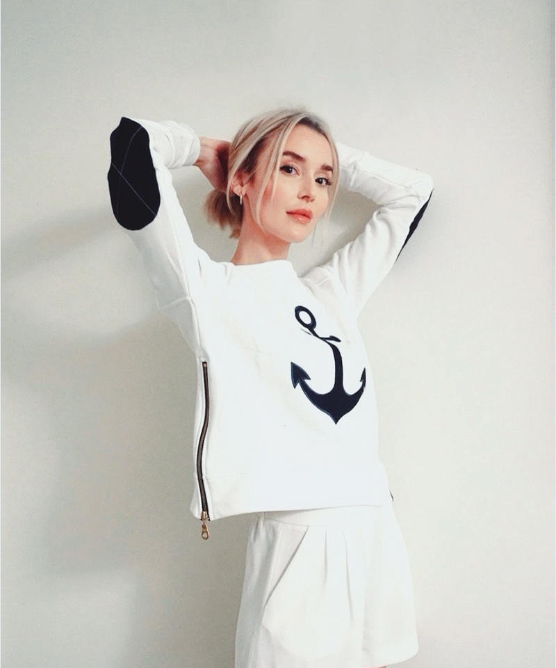 Anchor Sweatshirt | White