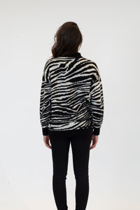 Briggs Zebra Print Sweater | Zebra Print