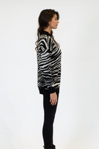 Briggs Zebra Print Sweater | Zebra Print