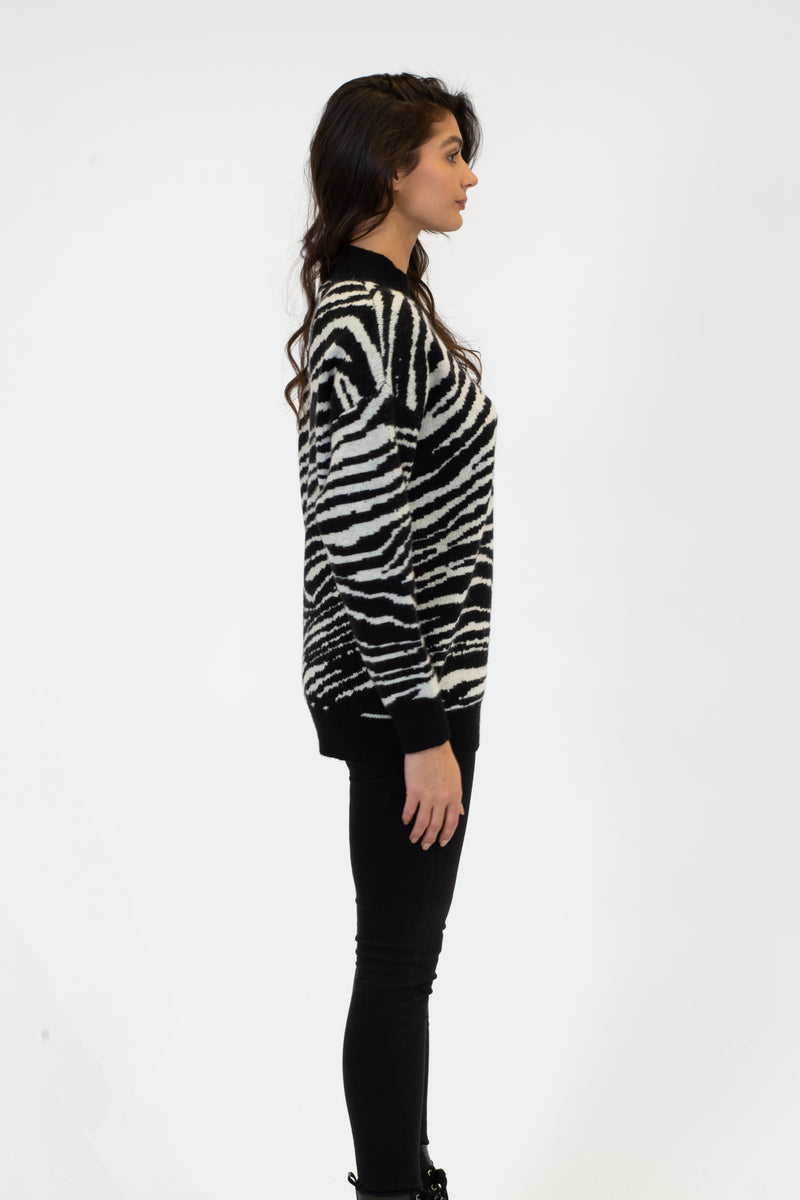 Briggs Zebra Print Sweater | Zebra Print