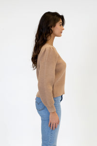 Caldwell Waffle Knit Sweater | Camel