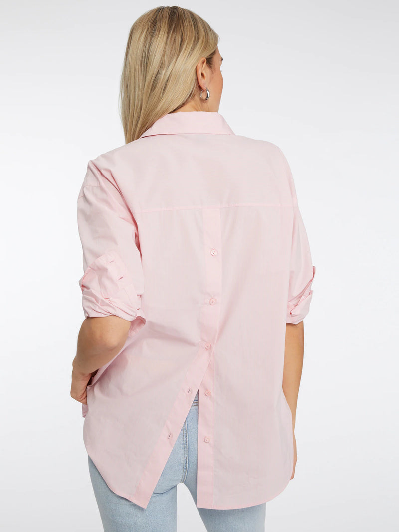Open Back Tunic | Buttercream Pink Stripe