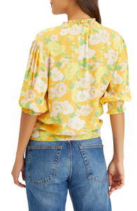 Say Hello Tie Front Top | Mango Floral