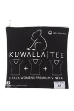 Women's V-Neck Tee 3 Pack | Black