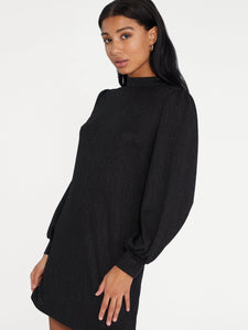 Tinsle Knit Dress | Black Sparkle