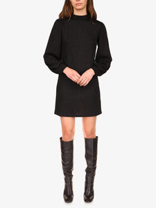 Tinsle Knit Dress | Black Sparkle