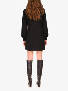 Tinsle Knit Dress | Black Sparkle