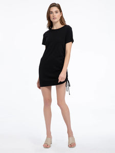 drawstring t shirt dress Amazon.com: Milumia Women's Casual Rib Knit Short Sleeve Drawstring Ruched Bodycon Mini T Shirt Dress Black X-Small : Clothing, Shoes & Jewelry