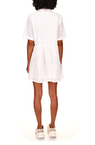 Heirloom Shirt Dress | White