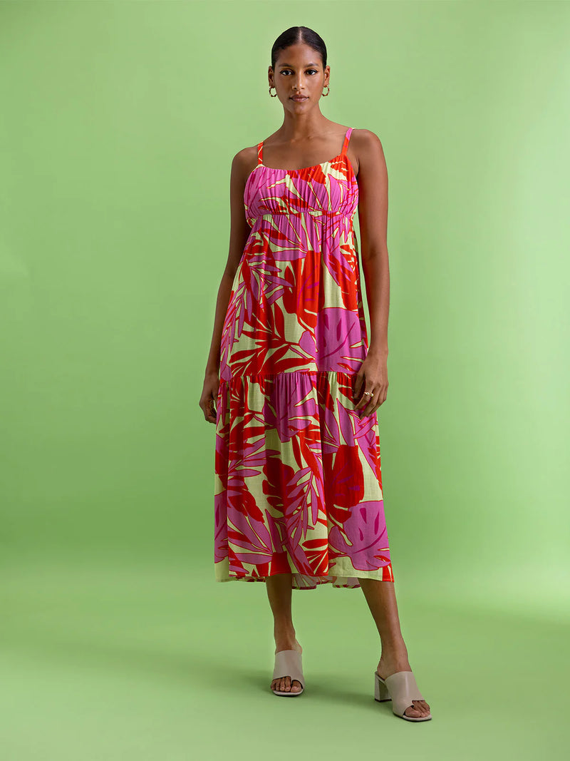 Dropped Seam Maxi Dress | Paradise Pop