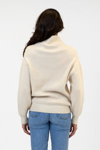 Chadwick Ribbed Sweater | Bone