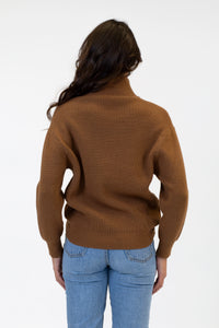 Chadwick Ribbed Sweater | Tobacco