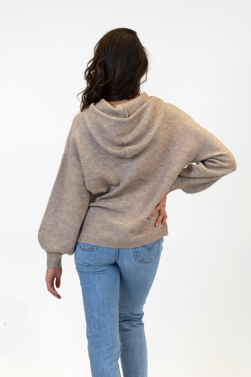 Charlie Hoody Sweater | Medium Oatmeal