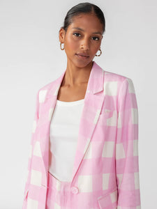 Kora Blazer | Cotton Candy Gingham