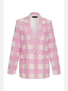 Kora Blazer | Cotton Candy Gingham