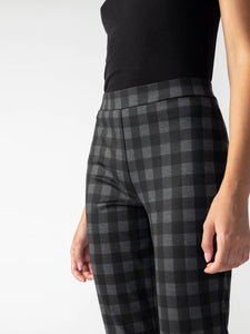 Carnaby Kick Crop Legging | Onyx Check