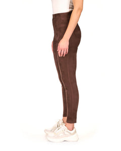 Runway Legging | Faux Mahogany Suede